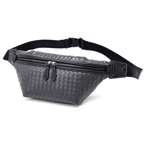 Fanny Pack Braided Leather