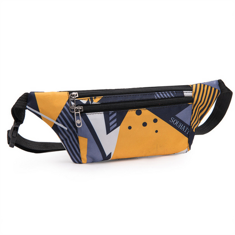 Fanny Pack With Geometric Pattern